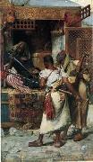 Arab or Arabic people and life. Orientalism oil paintings  434